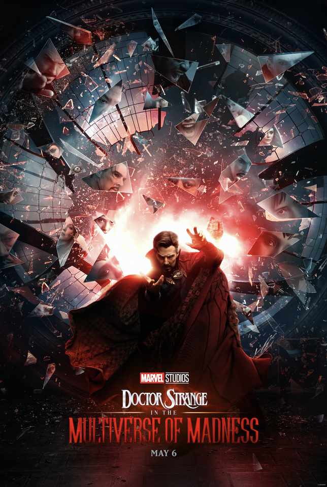 Doctor Strange en el póster de la locura del multiverso