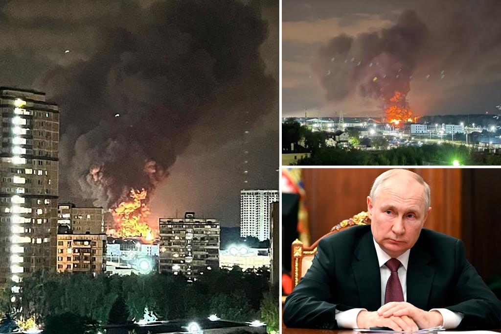 Un almacén ruso cerca de la residencia de Putin se incendió