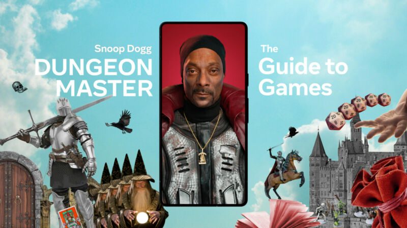 La IA de Meta presenta a Snoop Dogg interpretando a un maestro de mazmorras que da consejos de juego.