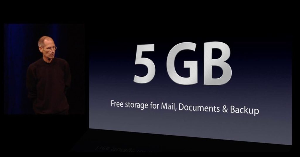Apple ha presentado una demanda colectiva por el límite de capacidad de 5 GB de iCloud