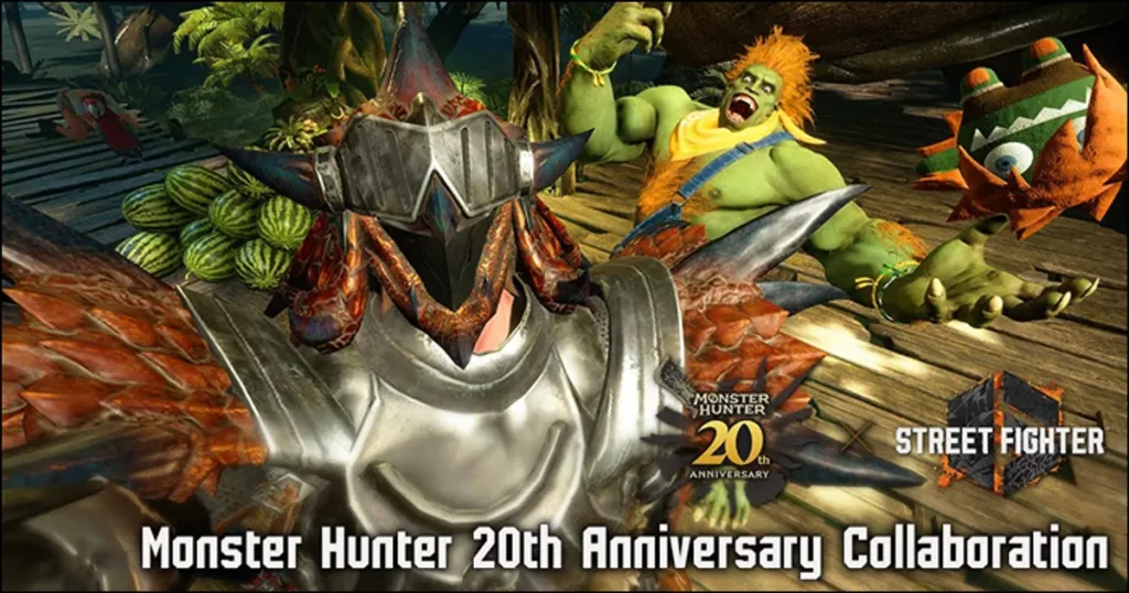 Se revela el pase de lucha del 20.º aniversario de Monster Hunter Collaboration para Street Fighter 6