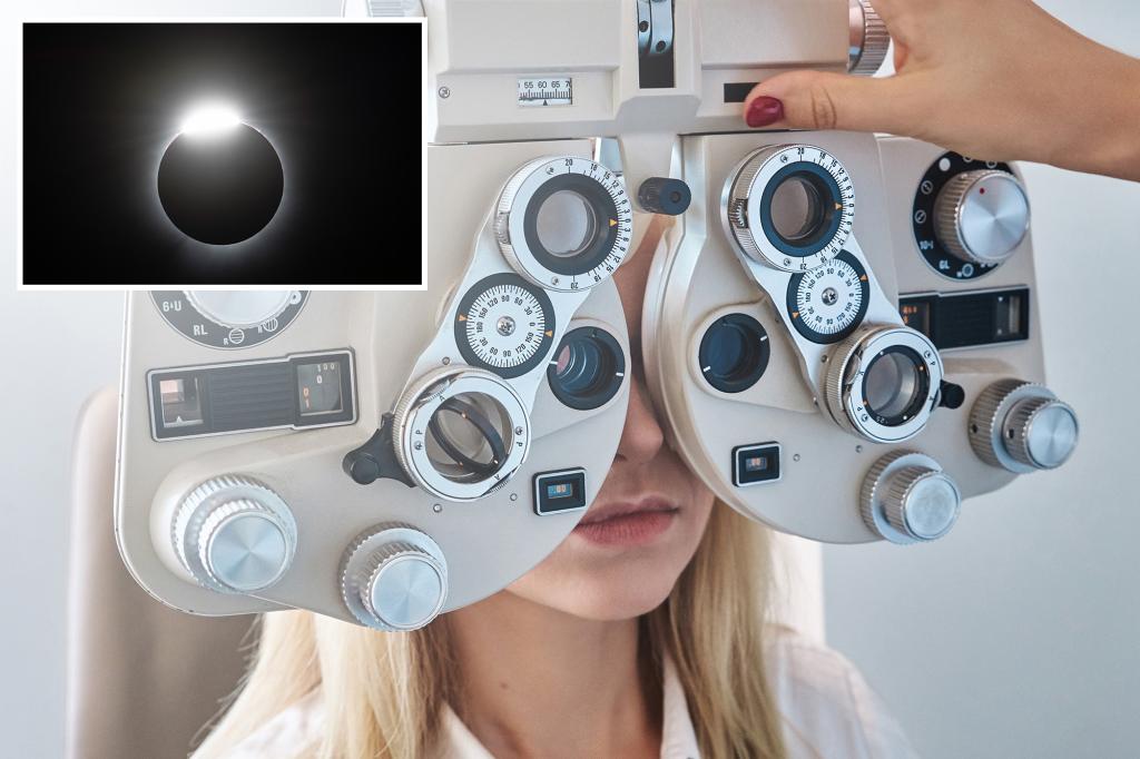 Eclipse solar 2024 signos de daño ocular al mirar al sol