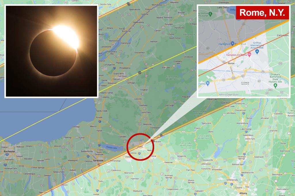 Los expertos advierten que el borde de la trayectoria de un eclipse solar total puede cambiar ligeramente