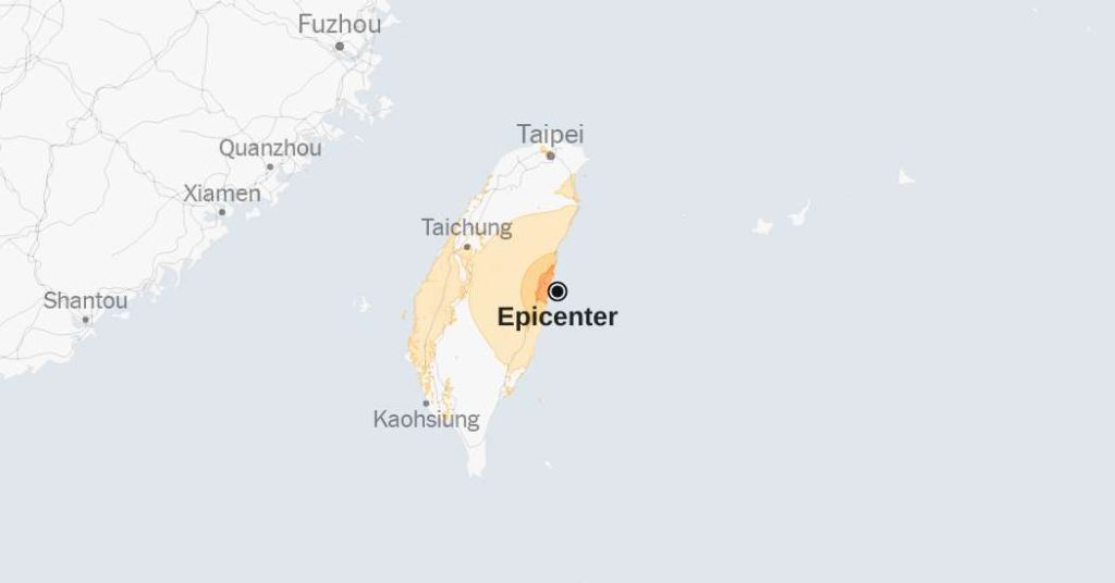 Mapas: Terremotos sacuden el este de Taiwán