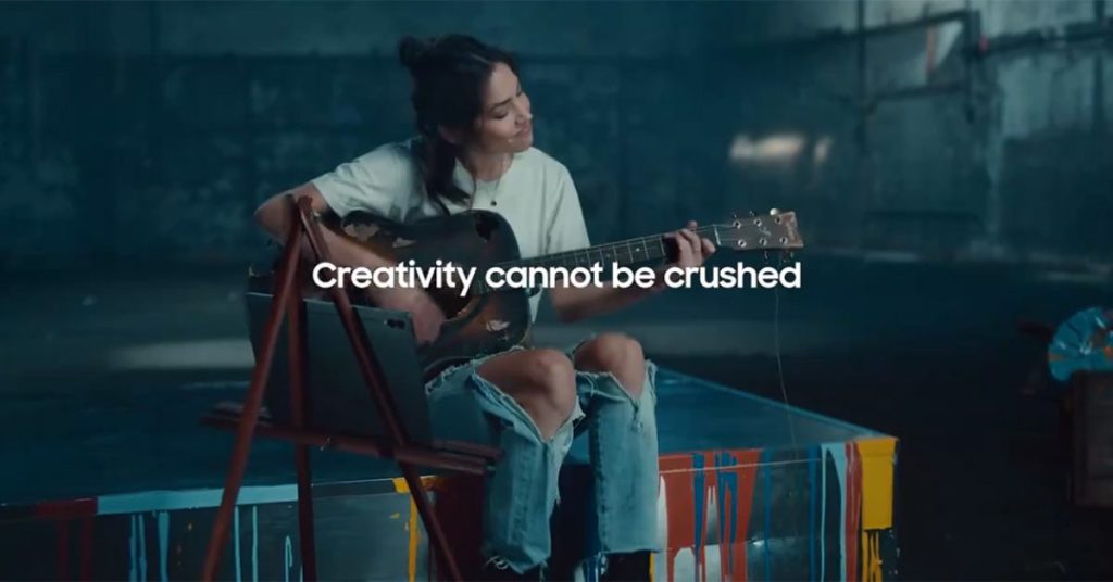 Samsung se burla del anuncio del iPad Pro de Apple;  "La creatividad no puede ser aplastada".