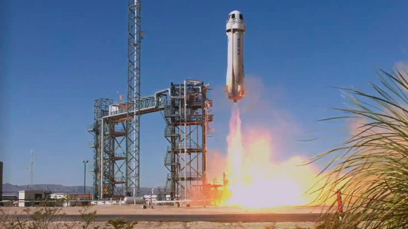 El lanzamiento de un cohete turístico por parte de Blue Origin pone fin a una pausa de casi dos años