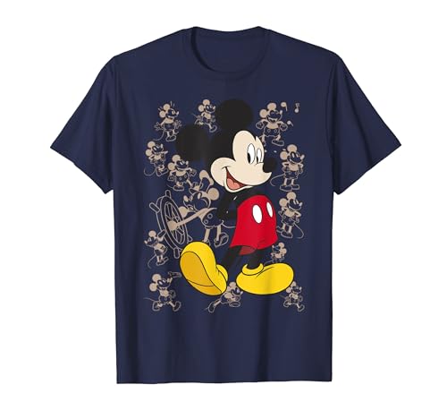 Disney Mickey And Friends Mickey Mouse Portrait Overlay Camiseta